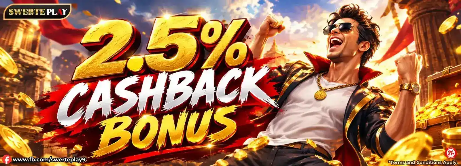 2.5% Cashback Bonus